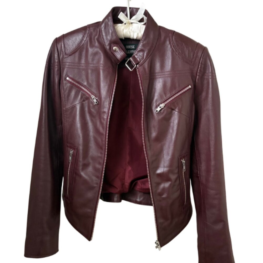 Vintage Italian Lamb Leather Jacket from House of Leather London